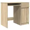 Image de Vidaxl bureau chêne sonoma 86x49x76 cm bois d'ingénierie