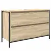 Image de Vidaxl meuble salle de bain lavabo tiroirs chêne sonoma 90x34,5x60 cm