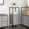 Image de vidaXL Meuble de salle de bain avec étagères sonoma gris 36x35x95 cm armoire de rangement de salle de bain armoire de 861915