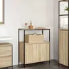 Image de vidaXL Meuble de salle de bain et étagères chêne sonoma 765x35x95 cm armoire de rangement de salle de bain armoire de 861918