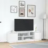 Image de Meuble Tv Blanc 188,5x41x50 Cm Bois D'ingénierie Vidaxl