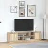 Image de Meuble Tv Chêne Sonoma 188,5x41x50 Cm Bois D'ingénierie Vidaxl
