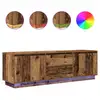 Image de Vidaxl meuble tv avec éclairage led vieux bois 160,5x41x50 cm