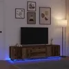 Image de vidaXL Meuble TV avec éclairage LED vieux bois 1935x41x50 cm 3328442