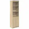 Image de Vidaxl buffet haut chêne sonoma 50x35x180 cm bois d'ingénierie