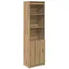 Image de Vidaxl buffet haut chêne artisanal 50x35x180 cm bois d'ingénierie