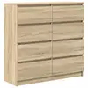 Image de Vidaxl buffet chêne sonoma 100x35x99 cm bois d'ingénierie