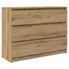 Image de Vidaxl buffet chêne artisanal 100x35x76 cm bois d'ingénierie