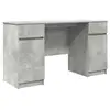 Image de Vidaxl bureau avec porte gris béton 140 x 49 x 76 cm bois d'ingénierie