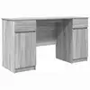 Image de Vidaxl bureau sonoma gris 140 x 49 x 76 cm bois d'ingénierie
