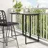 Image de Table De Jardin Pliante Noir 90 X 51 X 75 Cm Polyrotin Vidaxl