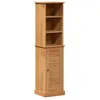 Image de Ensemble de mobilier de salle de bain en bois de pin - vidaXL - Marron et Marron Miel - Bois de pin massif