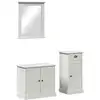 Image de Vidaxl ensemble de mobilier de salle de bain 3 pcs blanc antique