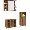 Image de Ensemble De Meubles Salle De Bain 3 Pcs Bois D'ingénierie Vidaxl