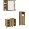 Image de Ensemble De Meubles Salle De Bain 3 Pcs Bois D'ingénierie Vidaxl