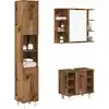 Image de Ensemble De Meubles Salle De Bain 3 Pcs Bois D'ingénierie Vidaxl