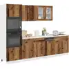 Image de Ensemble De 7 Meubles De Cuisine "lyon" En Bois D'ingénierie Vieilli Vidaxl
