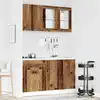Image de Ensemble De 4 Meubles De Cuisine "lyon" En Bois D'ingénierie Vieilli Vidaxl