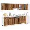 Image de Ensemble De 11 Meubles De Cuisine "lyon" En Bois D'ingénierie Vieilli Vidaxl