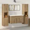 Image de Ensemble De Meubles Salle De Bain 4 Pcs Bois D'ingénierie Vidaxl