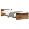 Image de Vidaxl cadre de lit sans matelas vieux bois 90x200 cm bois ingénierie