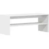 Image de Meuble Tv Blanc 100 X 40 X 40 Cm Aggloméré Vidaxl