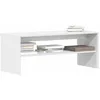 Image de vidaXL Meuble TV Blanc 100 x 40 x 40 cm Aggloméré 859118