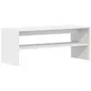 Image de Vidaxl meuble tv blanc 100 x 40 x 40 cm aggloméré