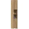 Image de Armoire De Salle De Bain Chêne Artisanal 30x30x183,5 Cm Vidaxl