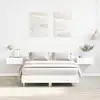 Image de Cadre De Lit Sans Matelas Blanc 120x200 Cm Bois Ingénierie Vidaxl