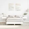 Image de vidaXL Cadre de lit sans matelas blanc 120x200 cm bois ingénierie 861030