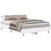 Image de Vidaxl cadre de lit sans matelas blanc 120x200 cm bois ingénierie
