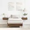 Image de Cadre De Lit Sans Matelas Chêne Marron 90x200cm Bois Ingénierie Vidaxl