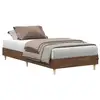 Image de Vidaxl cadre de lit sans matelas chêne marron 90x200cm bois ingénierie