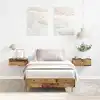 Image de Cadre De Lit Sans Matelas Vieux Bois 90x200 Cm Bois Ingénierie Vidaxl