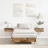 Image de vidaXL Cadre de lit sans matelas vieux bois 90x200 cm bois ingénierie 861055