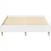 Image de Vidaxl cadre de lit sans matelas blanc 140x190 cm bois d'ingénierie