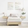 Image de vidaXL Cadre de lit sans matelas chêne sonoma 75x190 cm 861095