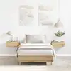 Image de Cadre De Lit Sans Matelas Chêne Artisanal 75x190 Cm Vidaxl