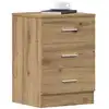 Image de Tables De Chevet 2 Pcs Chêne Artisanal 38x35x55 Cm Vidaxl