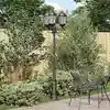 Image de Lumière De Jardin Bronze 61 X 53 X 235 Cm Aluminium Et Verre Vidaxl