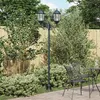 Image de Lampadaire de jardin à 2 lampes E27 Vert 220 cm en aluminium