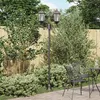 Image de Poteau de lumière de jardin - 2 lampes E27 - Bronze - Aluminium - 220 cm