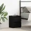 Image de Cabinet De Chevet Chêne Noir 30 X 30 X 40 Cm Bois D'ingénierie Vidaxl