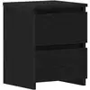 Image de Vidaxl cabinet de chevet chêne noir 30 x 30 x 40 cm bois d'ingénierie