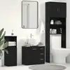 Image de Armoire D'évier Chêne Noir 63x30x54 Cm Bois D'ingénierie Vidaxl