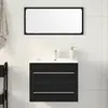 Image de Meuble Sous Lavabo De Salle De Bain Chêne Noir 60x38,5x48 Cm Vidaxl