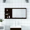 Image de VIDAXL Armoire de salle de bain suspendue 90 x 11 x 45 cm chêne noir avec miroir