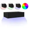 Image de Vidaxl meubles tv avec éclairage led 2 pièces chêne noir 60 x 35 x 15,5 cm