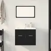 Image de Ensemble De Meubles Salle De Bain 2 Pcs Chêne Noir Vidaxl